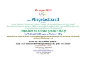 Stellenanzeige Pflegekraft 22 sOCIAL mEDIA Quer 001